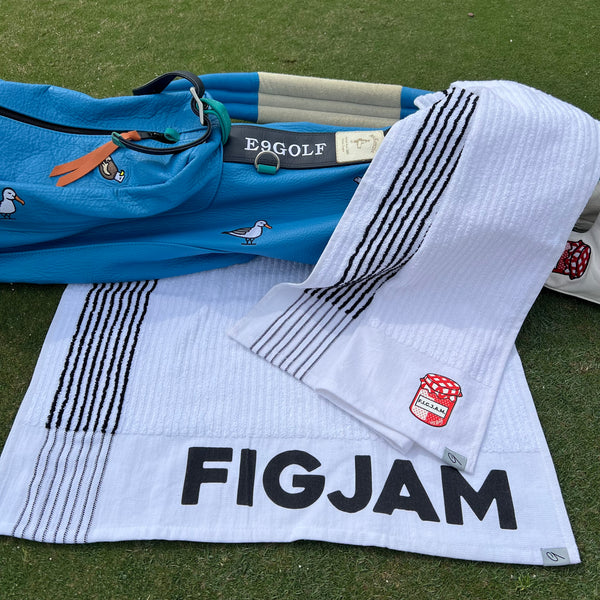 "FIGJAM" (F I'm Good Just Ask Me) TOUR Caddie Golf Towel by e9 Golf