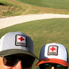 e9 golf "emergency 9" Trucker Patch Hat
