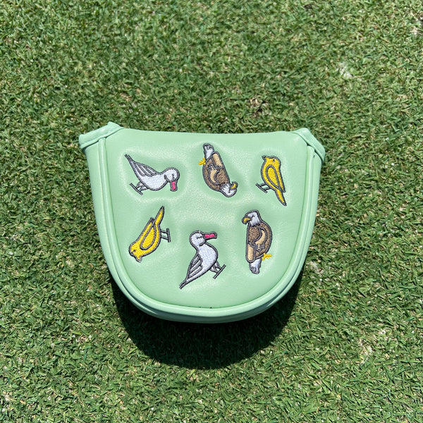 e9 golf Round Mallet Putter Cover - “Fore the Birds” -