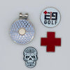 e9 golf Hat Clip with 3 Ball Markers