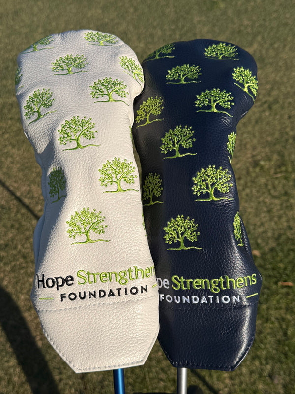 E9 Golf X Hope Strengthens Foundation Luxe Leather Collection Golf Head Covers