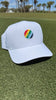 e9 golf Stripe Patch Logo Mid Crown Performance Tech Hat by Pukka