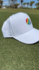 e9 golf Stripe Patch Logo Mid Crown Performance Tech Hat by Pukka
