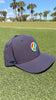 e9 golf Stripe Patch Logo Mid Crown Performance Tech Hat by Pukka