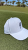 e9 golf Logo Mid Crown Performance Tech Hat by Pukka