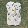 E9 Golf Luxe Leather Collection Golf Head Covers - “Fore The Birds”