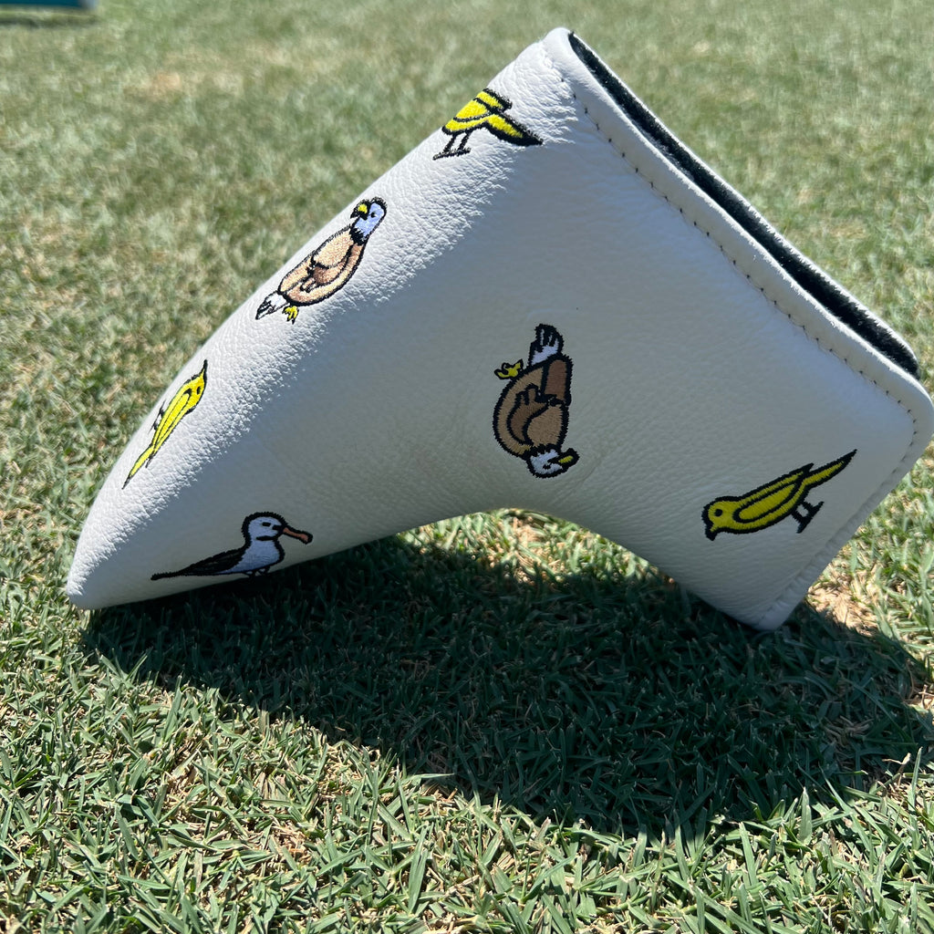 E9 Golf Luxe Leather Collection Putter Cover - “Fore the Birds”