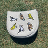 E9 Golf Luxe Leather Collection Putter Cover - “Fore the Birds”