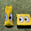 e9 golf Luxe Leather Collection Putter Cover - “Googly Eyes”