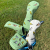 e9 golf Round Mallet Putter Cover - “Fore the Birds” -