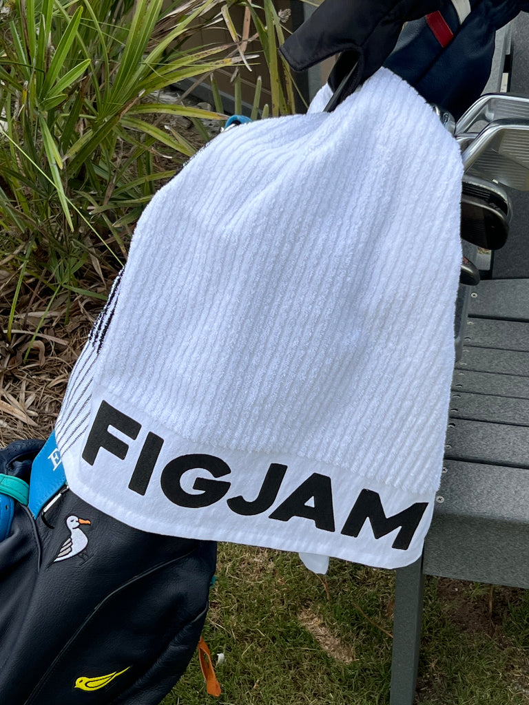 "FIGJAM" (F I'm Good Just Ask Me) TOUR Caddie Golf Towel by e9 Golf