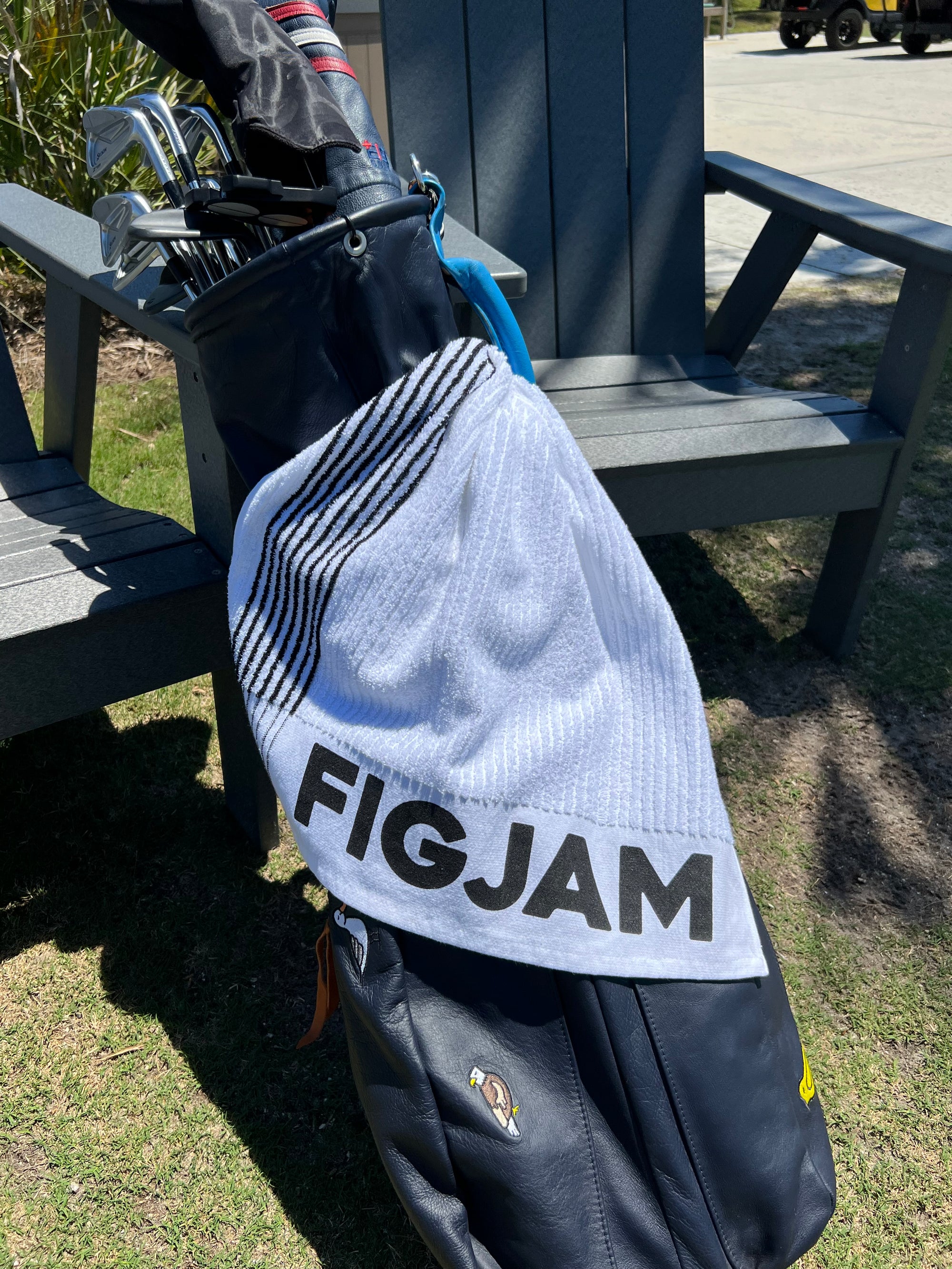 "FIGJAM" (F I'm Good Just Ask Me) TOUR Caddie Golf Towel by e9 Golf
