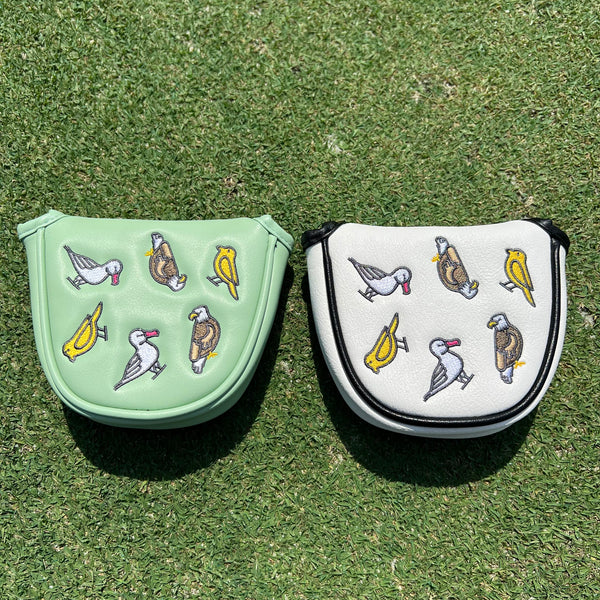 e9 golf Round Mallet Putter Cover - “Fore the Birds” -